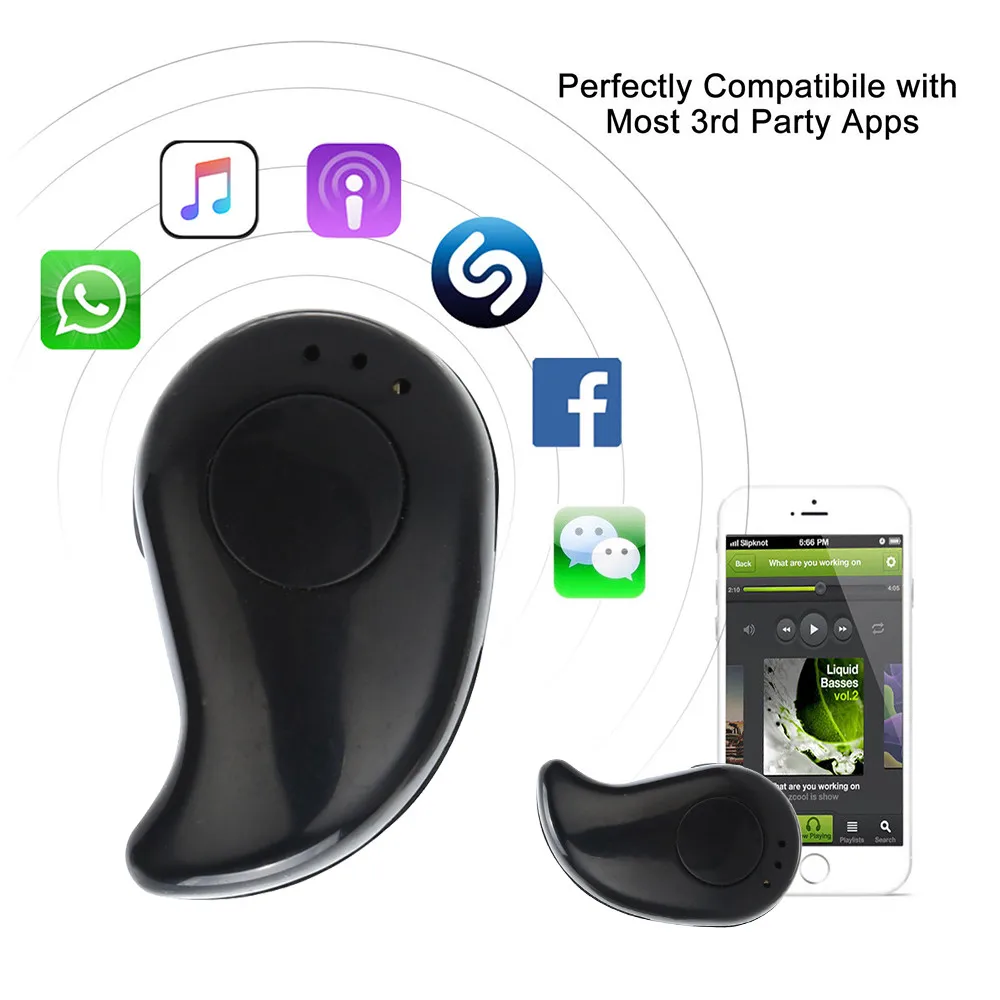 Мини Беспроводная Bluetooth гарнитура mosunx S530 стереонаушники свободные руки наушники