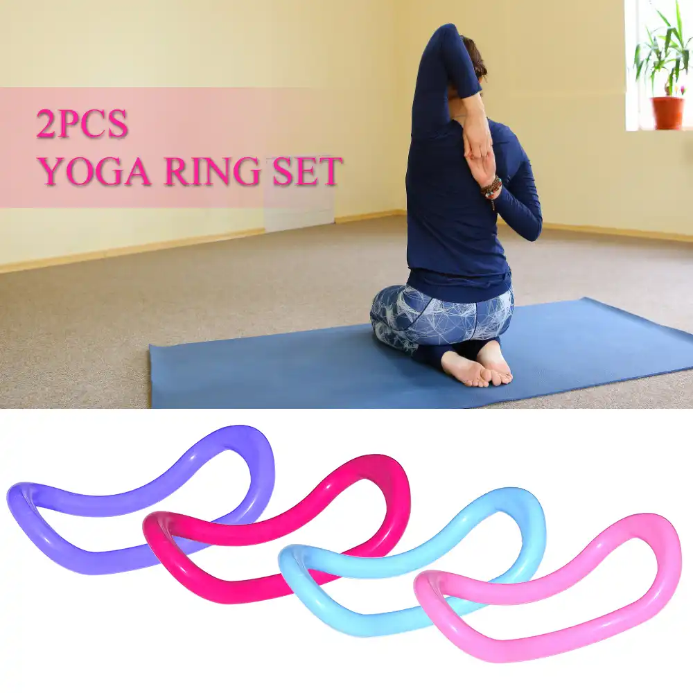 2 個ヨガサークル機器ヨガリングエクササイズバンドフィットネスサークルトレーニングレジスタンスサポートツールふくらはぎ家庭教育 ヨガサークル Aliexpress