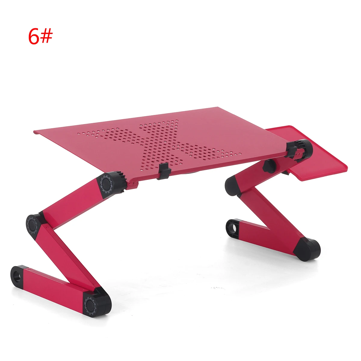 Aluminum Laptop Folding Table Computer Desk Stand for Bed 360 Degree Rotation MultiFunctional Portable Table 54*27*4.6cm 