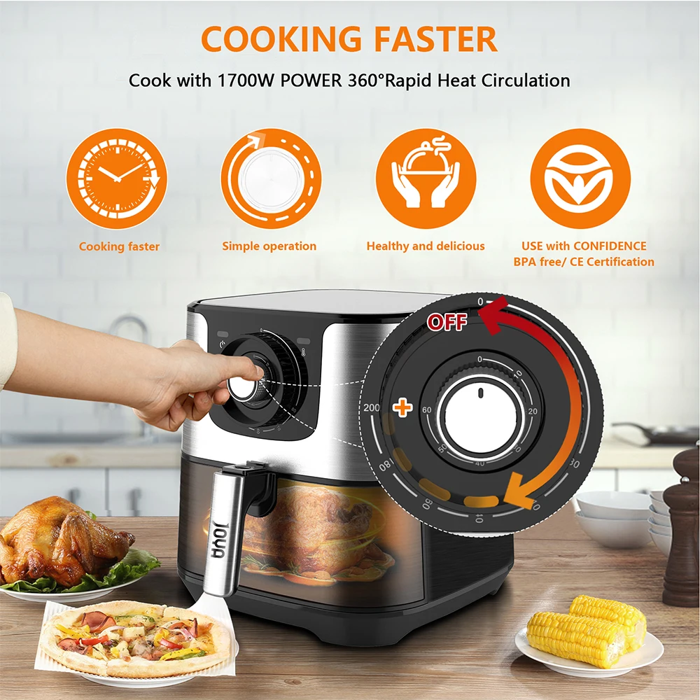 Global Version Xiaomi Smart Air Fryer 3.5L without Oil 1500W OLED Display  Deep Airfryer Oven Time Reservation APP Control - AliExpress