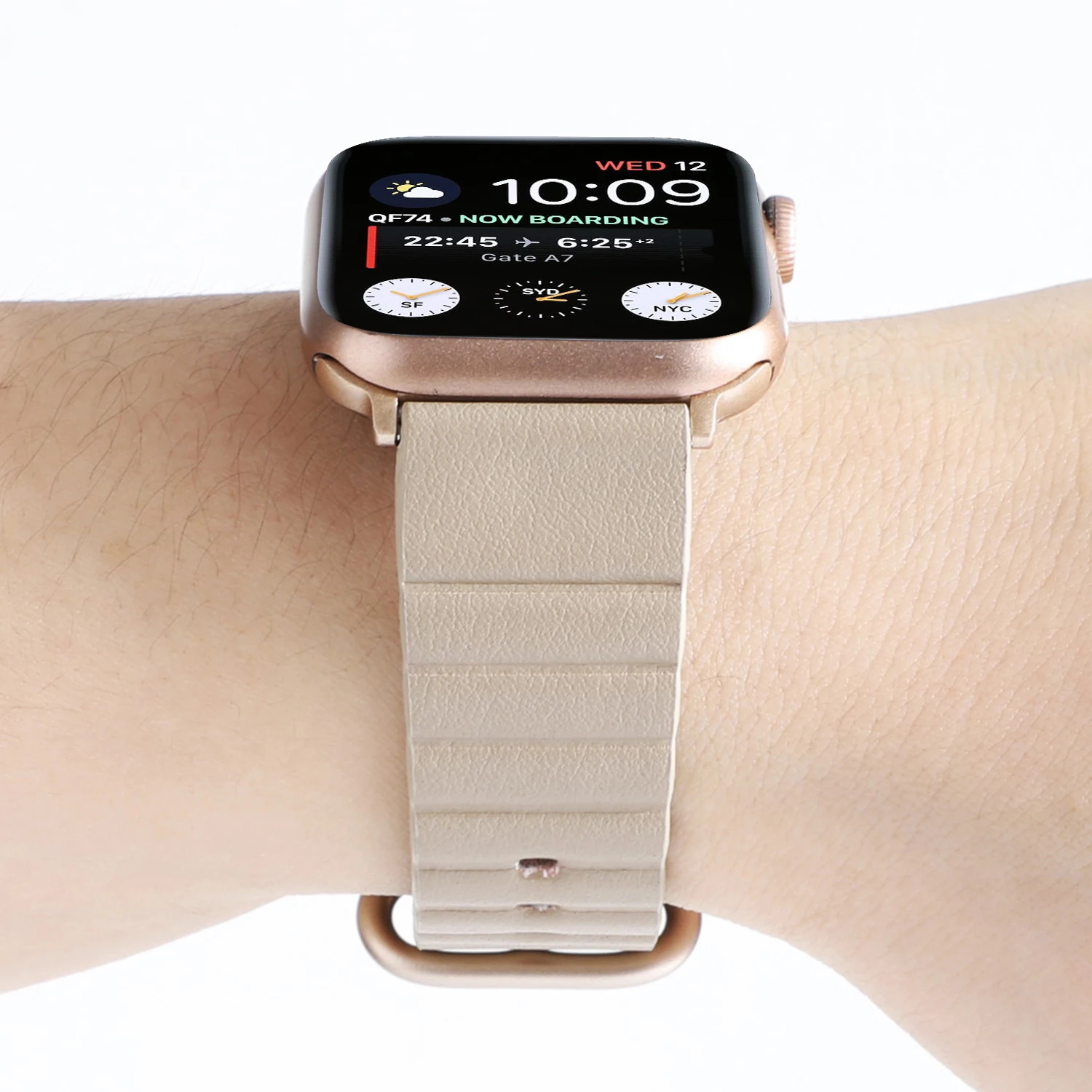 Кожа спортивный ремешок для наручных часов Apple Watch 5 4 3 2 1 38 мм 42 мм полосы correa Ремешок Браслет ремешок для наручных часов iwatch серии 5 4 40 мм 44 мм