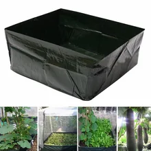 PE Зеленый Пластик растут мешок мелкая тарелка сумка овощных теплиц, ящик для комнатных растений, огород; сад инструменты для украшения