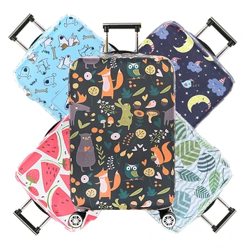 

Cartoon Luggage Protective Cover Stretch Fabric Suitcase Protector Baggage Dust Case Apply For 18 To 32 Inch Travel Accessories