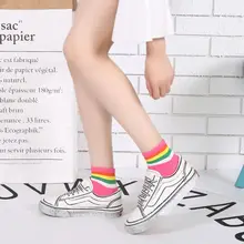 5 пар/уп. взрослые хлопковые короткие носки Разноцветные флуоресцентные спортивные носки