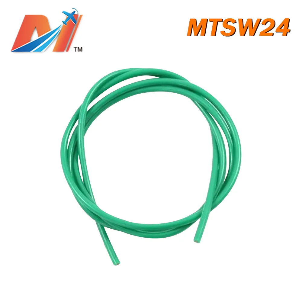 

Maytech Clearance Sale (1meter) power silicon wire AWG24 GREEN COLOR
