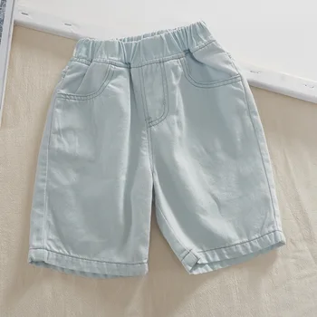 

Toddler Boys Shorts Fashion Elastic Waist High Quality Denim Shorts for Boy Kids Jeans 2 3 4 5 6 Years Baby Children Shorts 2020