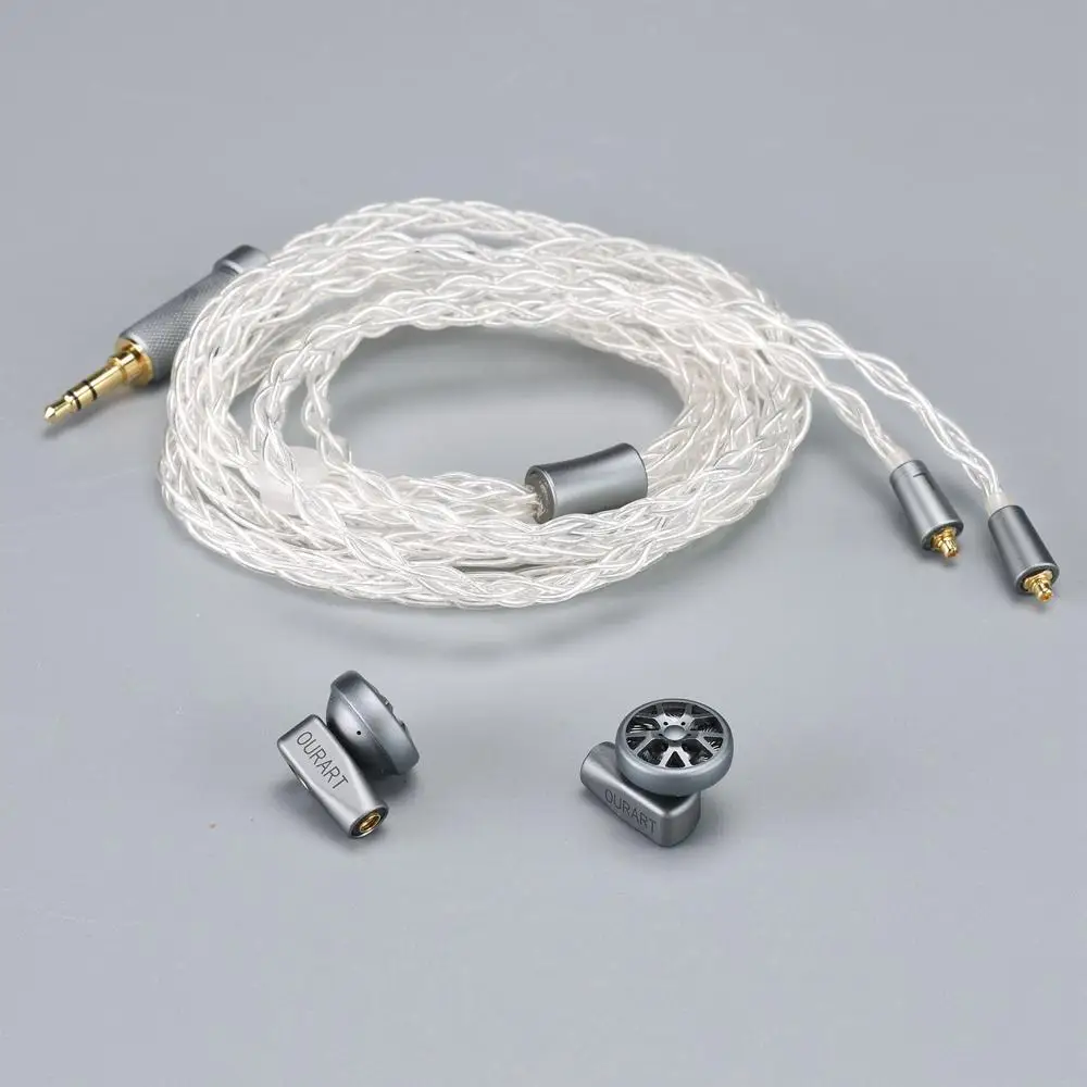 OURART QJ21 флагманский Динамический драйвер MMCX HiFi музыкальный монитор DJ Studio Stage стерео MP3/4 3,5 мм наушники