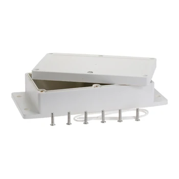 

1pc Plastic Waterproof Enclosure Cover DIY Electronic Power Junction Box 158mmx90mmx45.6mm Project Instrument Case White