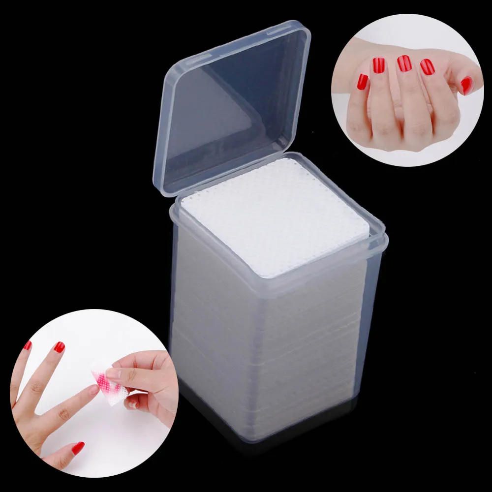 

200/400Pcs Nail Polish Remover Cotton Pad UV Gel Remover Wipes Lint-Free Napkins For Cleaner Nails Super Absorbent Soft Manicure