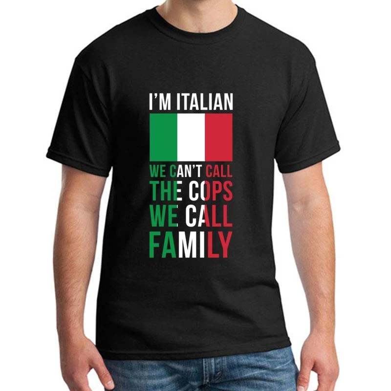 ファッションイタリアギフトフラグマフィア旗イタリア言っ Tシャツ S 5xl 綿ユーモラスな夏メンズ Tシャツラウンド襟スリムフィット Tシャツ Aliexpress