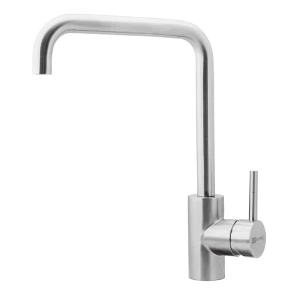 Смеситель для кухни LEMARK LM5077S (Нерж. сталь, аэратор,гибкая подводка,поворотный излив)