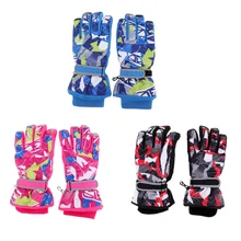 Водонепроницаемые зимние теплые перчатки для мужчин, женщин, детей, для катания на лыжах, сноуборде, снегоходные перчатки, зимние мотоциклетные ветрозащитные перчатки