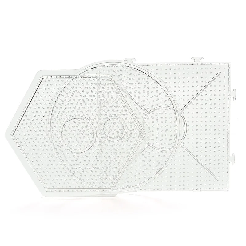 1 шт. квадратные круглые шестигранные Pegboards прозрачные для 5 мм Хама бусины DIY Развивающие игрушки для детей