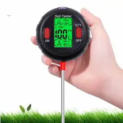 5 In 1 Soil Tester Mini LCD Soil Moisture PH Acidity Temperature Meter Garden Plants Flowers Hydroponics Analyzer Tool
