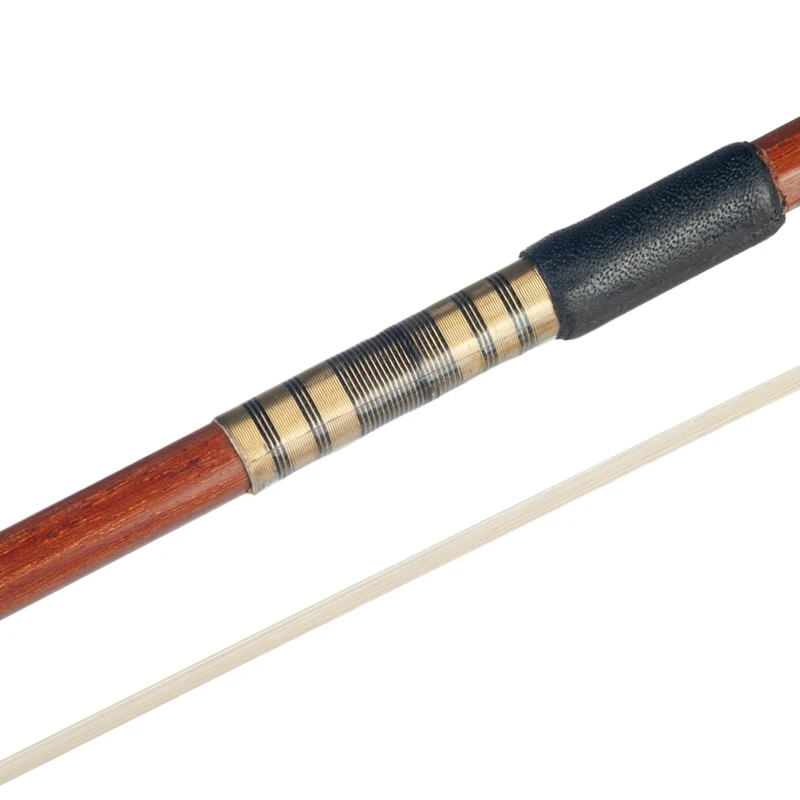 4/4 Violin Bow Brazilian Wooden Bow Copper Wire Good Balance for 4/4 Violin Bow Suitable for Advanced Player