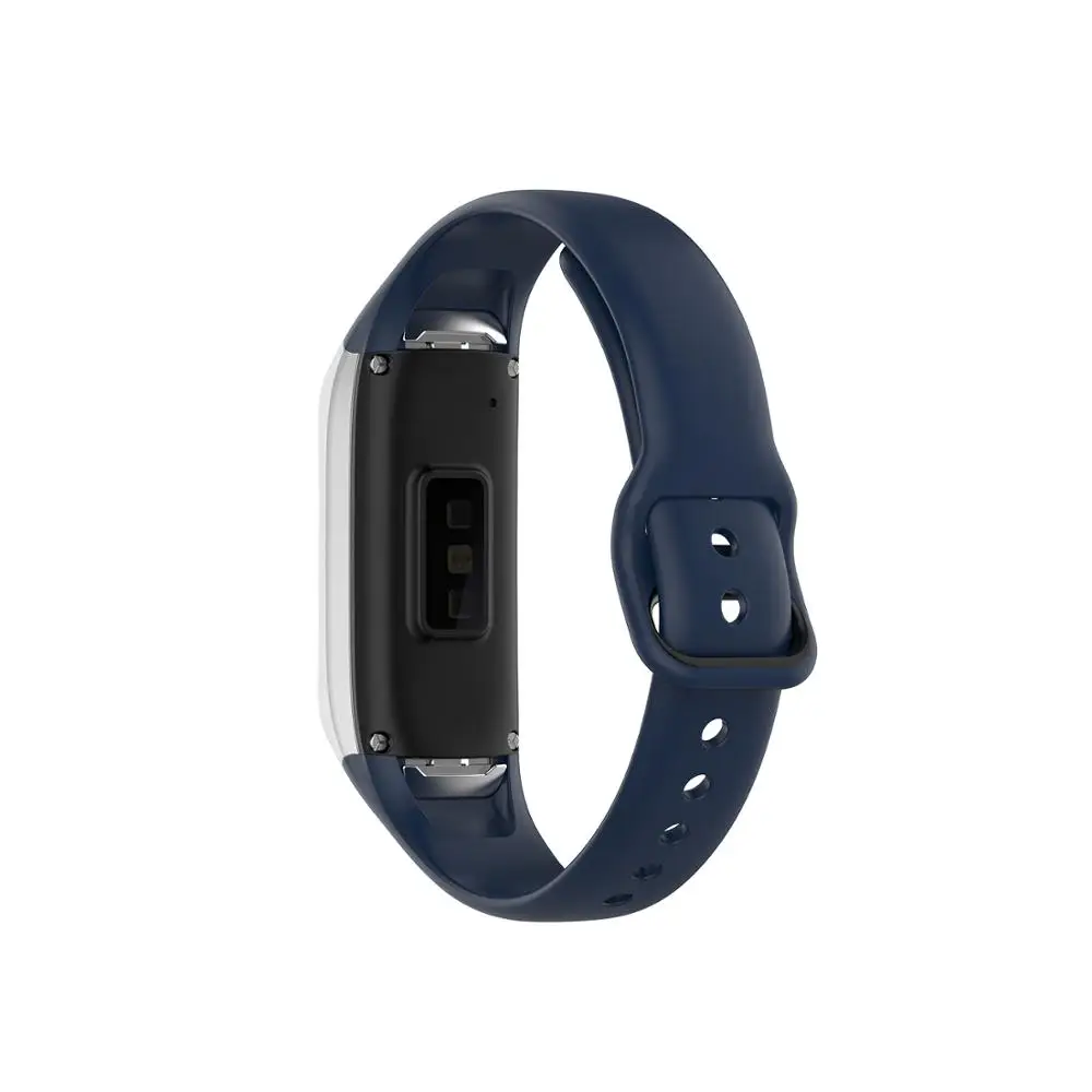 Для samsung Galaxy fit SM-R370 умный браслет силиконовый ремешок спортивный ремешок для часов Замена резины браслет - Цвет ремешка: Midnight blue