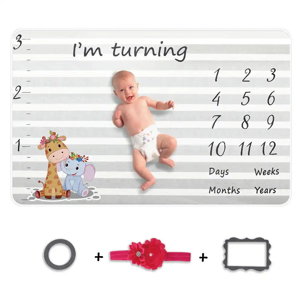 custom milestone blanket