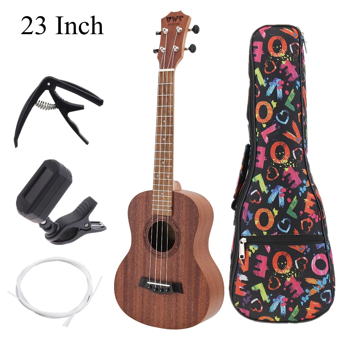 21 / 23 / 26 Inch Concert Ukulele Hawaiian Guitar Four String Guitar Mahogany Wood Ukulele as Birthday Christmas Gifts ukulele set