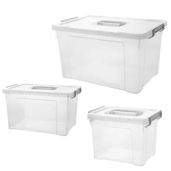 

3 Pcs Clothing Storage Box Snack Container Light Storage Box Snack Box for Women Cabinet Home Living Room