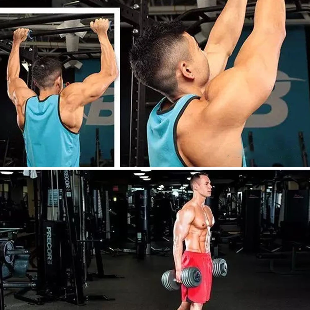 SFIT силиконовые Грипсы Штанги Гантели Грипсы противоскользящие защитные накладки ручки тренировка усиленная предплечья Тяжелая атлетика жир захват