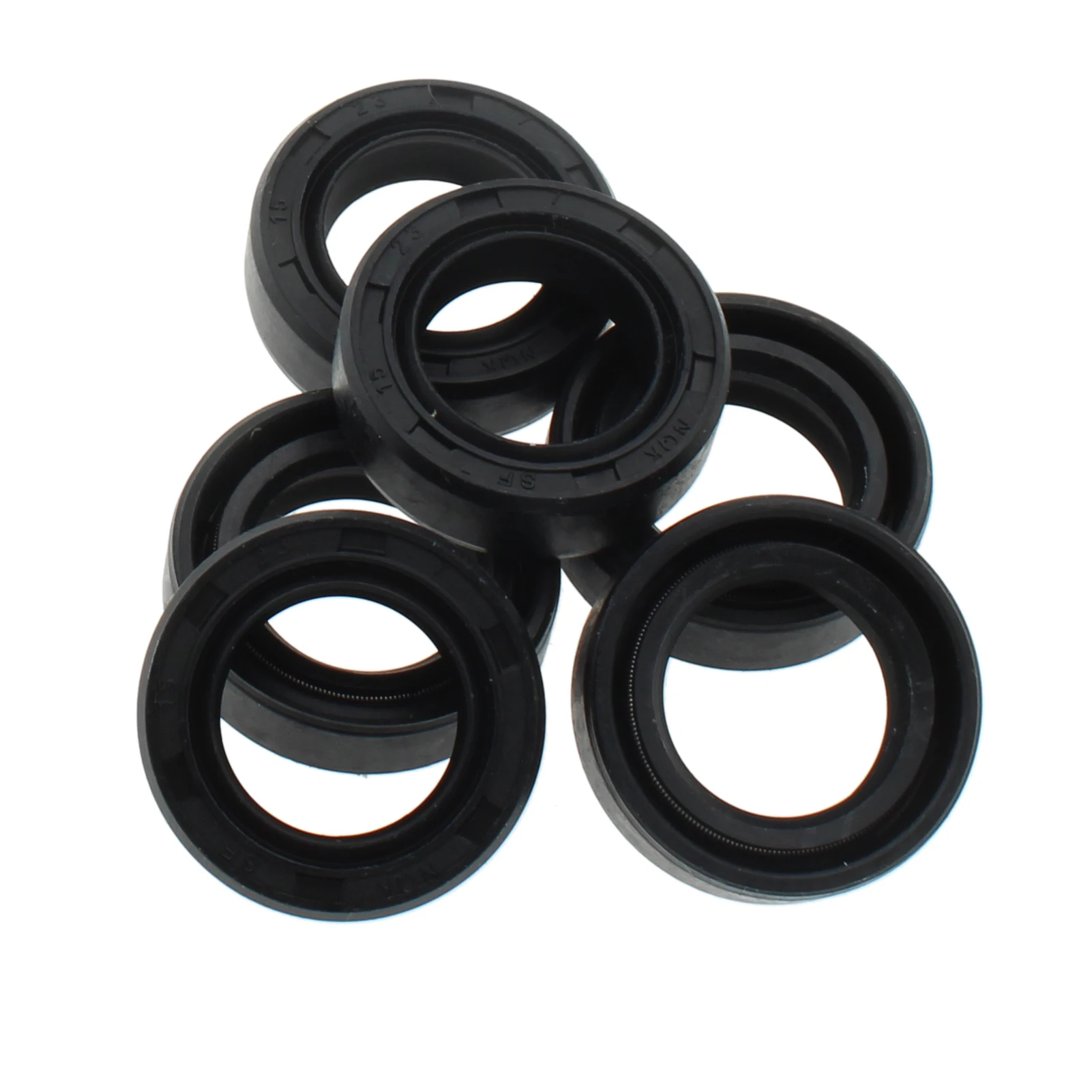 

2PCS TC-15*26*27*28*4/5/6/7/8/9/10 NBR Shaft Oil Seal Gasket Nitrile Covered Double Lip With Garter Spring