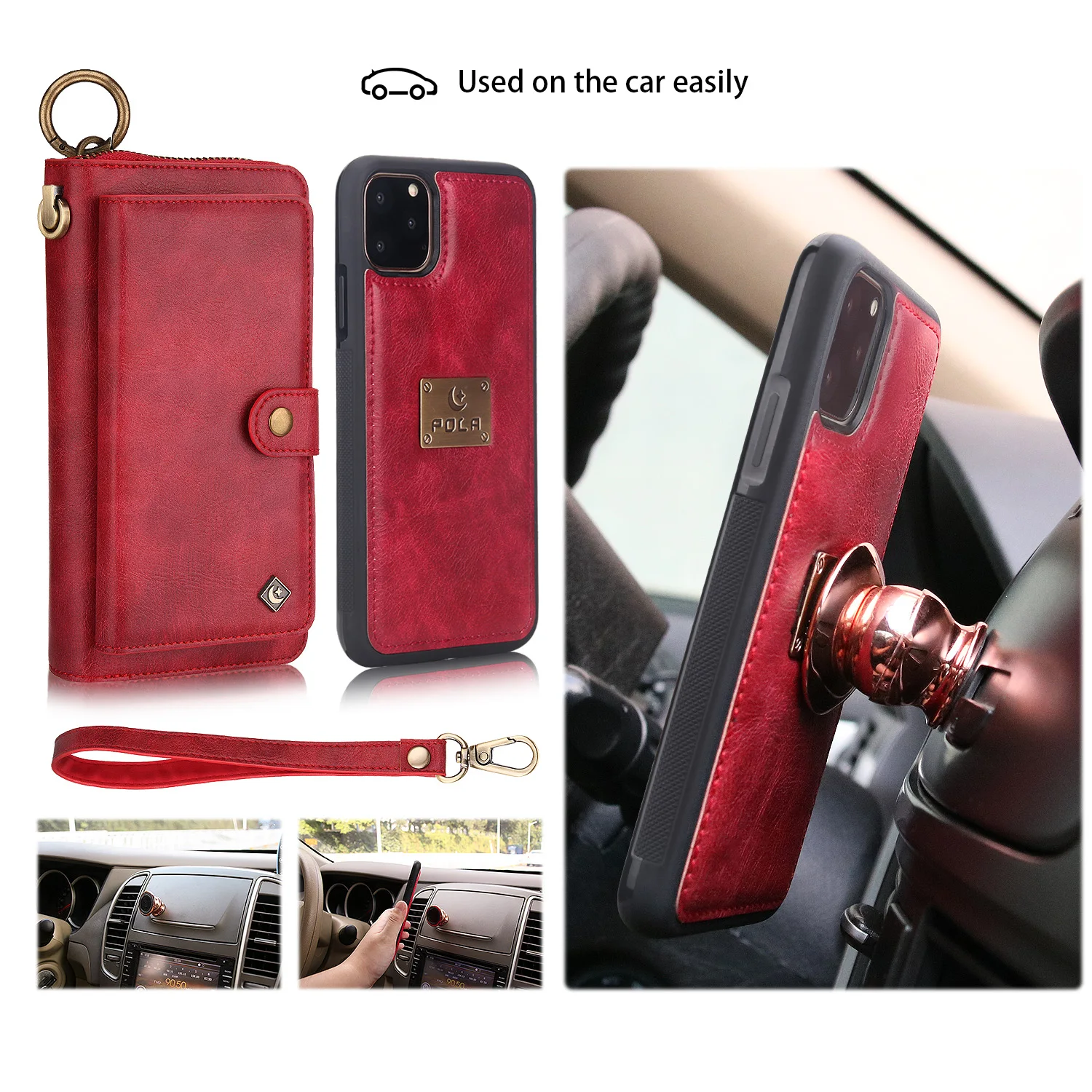 Модный чехол из искусственной кожи для iPhone 11 Pro Max 6 6s 8 7 Plus X XR XS MAX откидной бумажник с отделением для карт