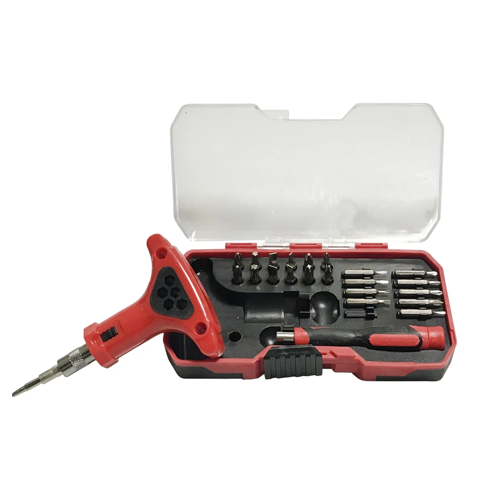 Hand Tool Set General Hand Tool Kit with Plastic Tool box Storage Case Combination Hammer Socket Wrench Screwdriver