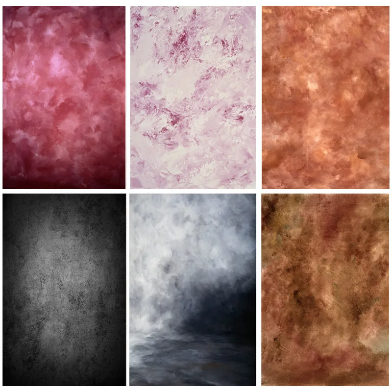 

SHENGYONGBAO Art Fabric Vintage Hand Painted Photography Backdrops Props Texture Grunge Portrait Photo Background DX-85