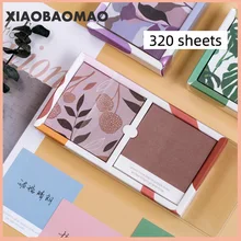320 листов креативный цветной блокнот для заметок блокнот для сообщений бумажный квадратный офисный блокнот канцелярские принадлежности