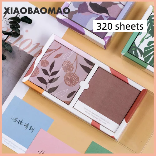 

320 Sheets Creative Pantone Color Memo Note Pad Message Notepads Paper Square Office Message Paper Stationery Supplies