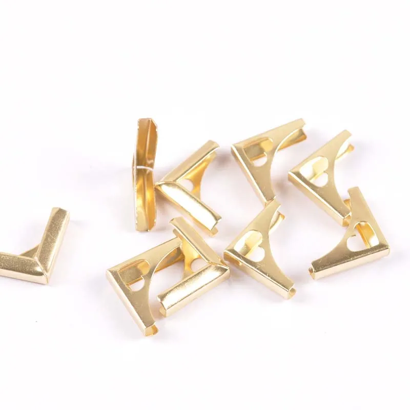 Golden Metal Book Corner Heart pattern Albums Menus Folders Box Corner Protectors 30Pcs 22x22x4mm cp2401 book corner protector
