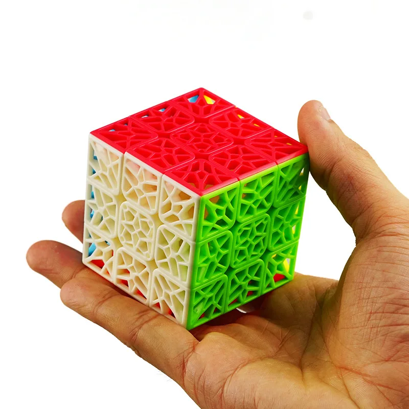 Кормов Скорость QiYi ДНК вогнутых 3x3 Stickerless Скорость куб головоломка ДНК 3x3x3 Кубик без залипаний