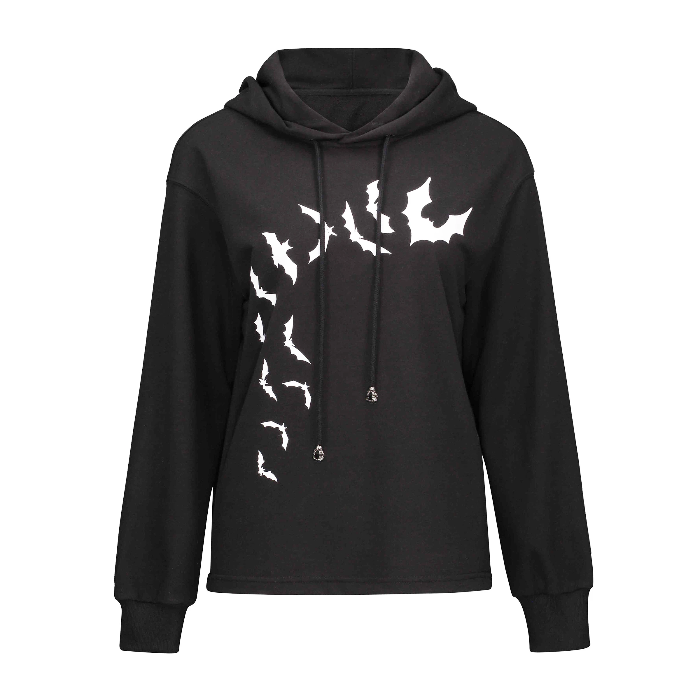 thin black hoodie womens
