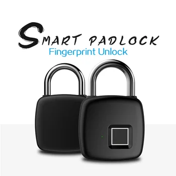 

Security Smart Thumbprint Door Padlocks Rechargeable Door Lock Fingerprint Smart Padlock USB Keyless Quick Unlock P30 P50 L34