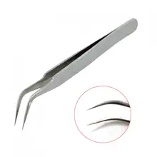 Пинцет из нержавеющей стали антикислотный тонкий наконечник изогнутый тусклый полировальный Пинцет инструмент