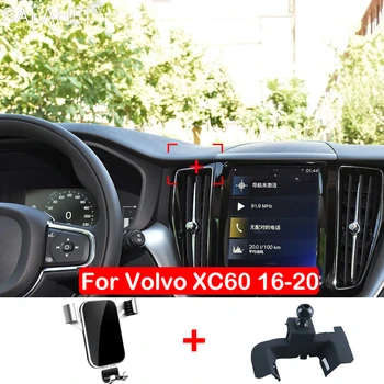 

Car Mobile Phone Holder Adjustable Air Vent Mount For Volvo XC60 2017 2018 2019 2020 GPS Cell Phone Holder Stand Accessories