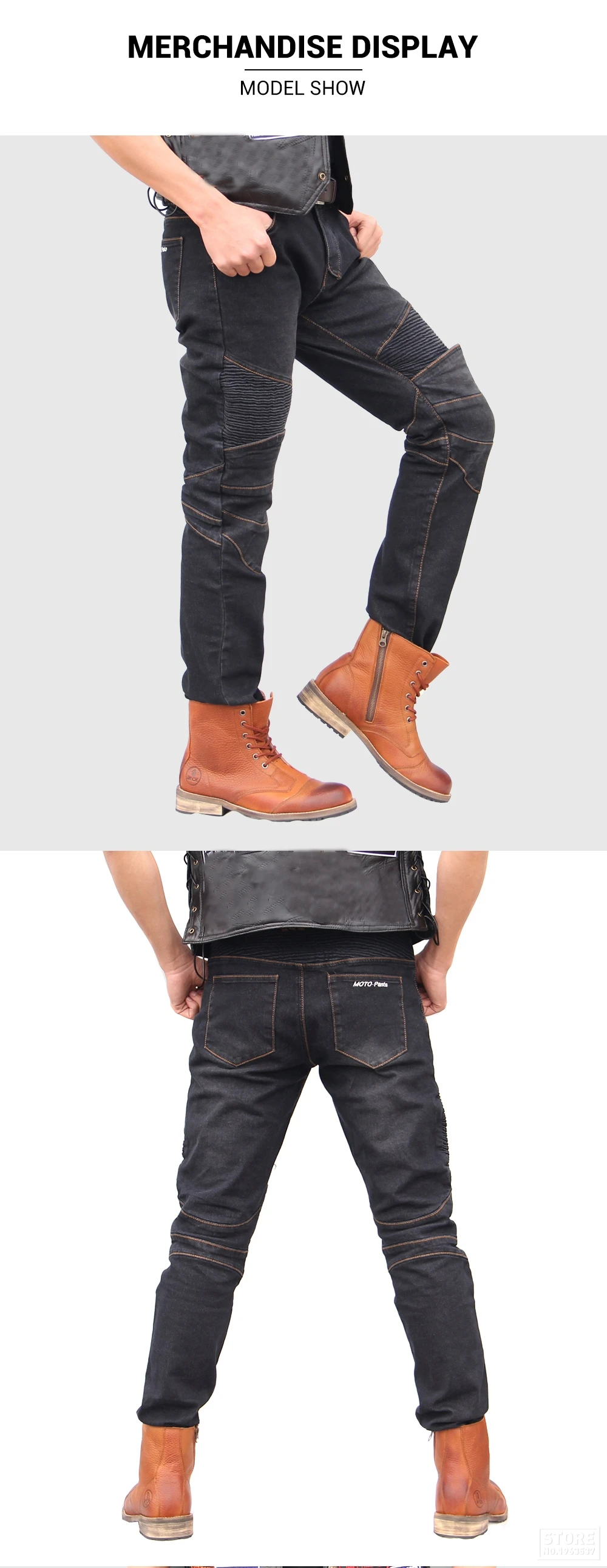Motorcycle Pants Moto Protection Motocross Jeans Rodilleras Moto Jeans Men Motorcycle Motocross Pants Four Seasons Breathable