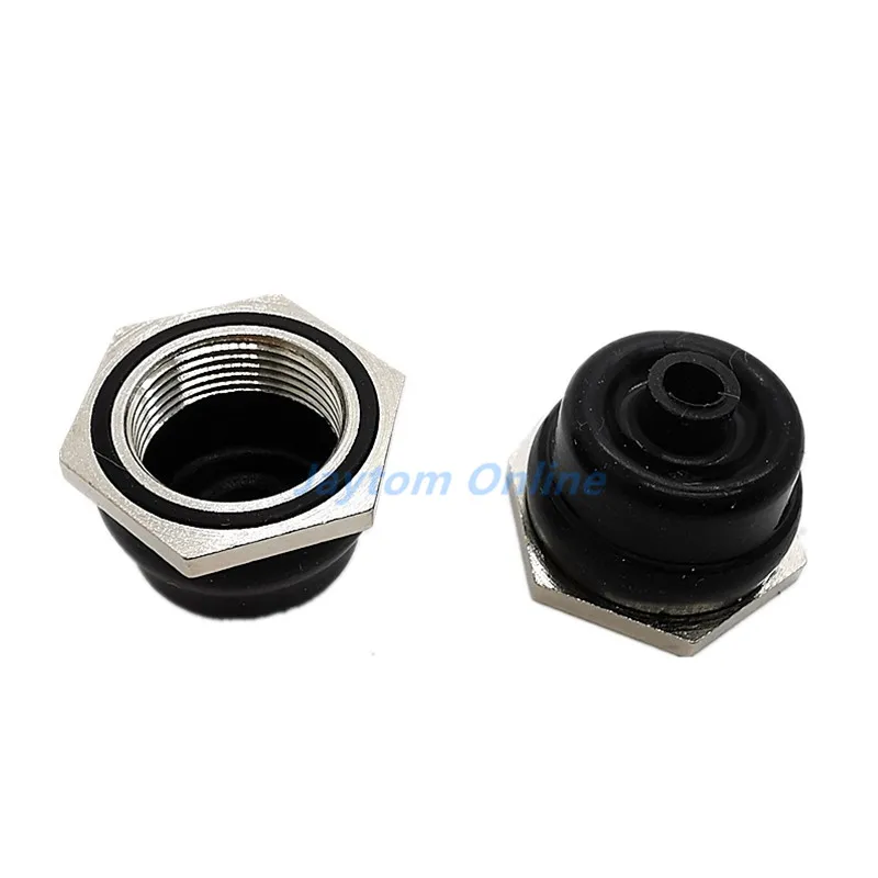 Toggle Switch Rubber Cap Rocker Switch Waterproof Cover 5pcs M12 * 1.0 12MM Toggle Switch Waterproof Cap With Hexagonal Metal Edge