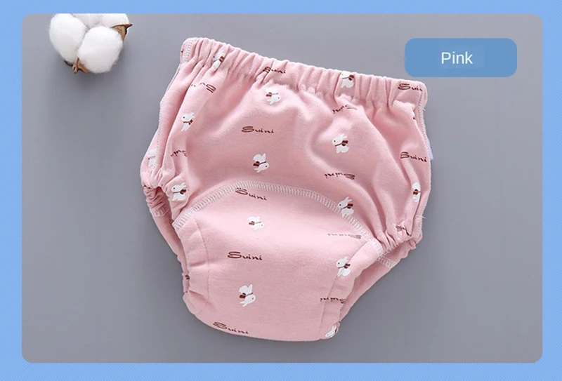 Baby Training Pants Cloth Diapers Washable 6 Layers Gauze Cover Breathable Spring Reusable Newborn Diaper 0-3Y Toddler Panties