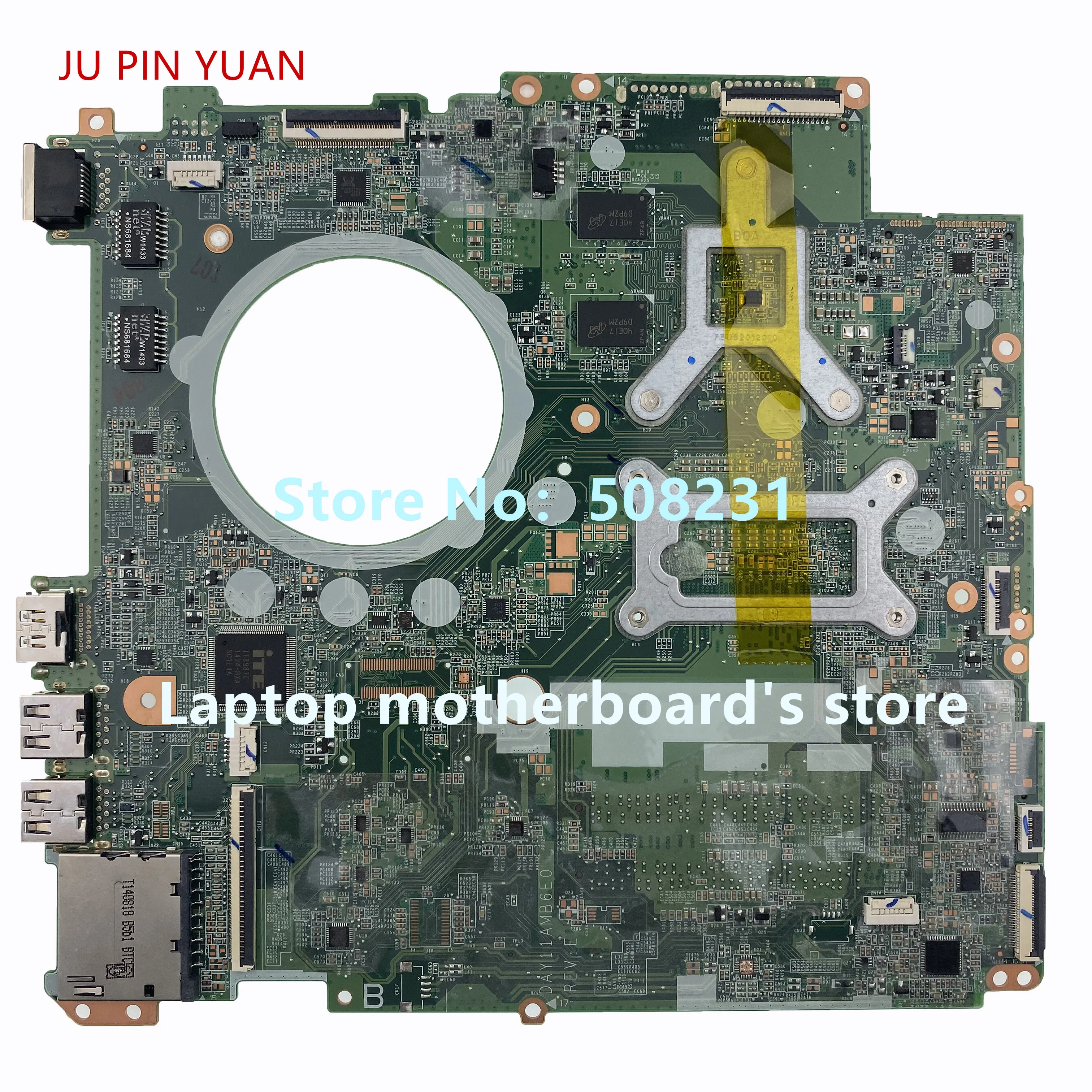 Best JU PIN YUAN 763730-501 763730-001 763730-601 DAY11AMB6E0 for HP ENVY 17T-K 17-K Laptop motherboard