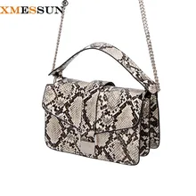 XMESSUN Новые Модные Винтажные Сумки в виде змеи, дизайнерские сумки с клапаном, ретро бренд, сумка через плечо, дорожная сумка для покупок H322