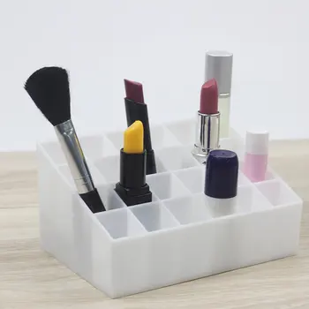 

24 Grid Lipstick Holder Plastic Cosmetic Organizer Lipsticks Display Rack Portable Makeup Storage Box