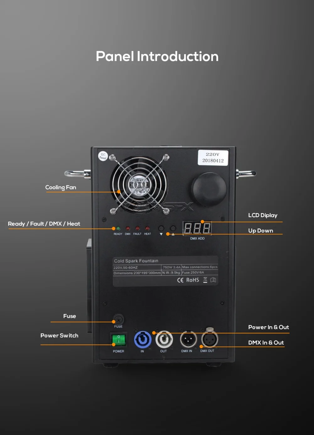 sparkler machine