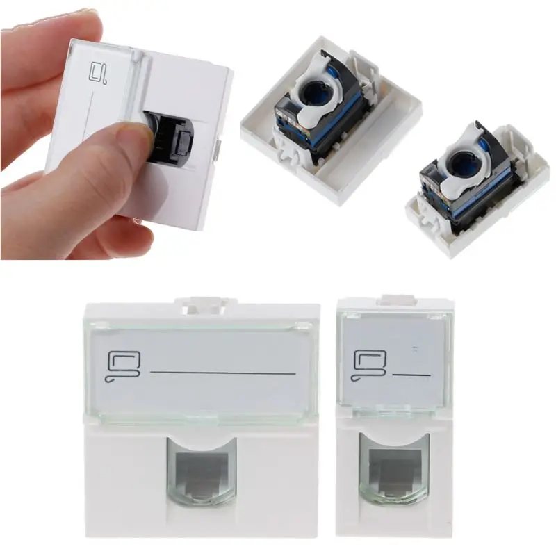 CAT6 сетевой модуль информации разъем RJ45 8P8C разъем адаптера Keystone Jack стандартная настенная пластина Прямая поставка