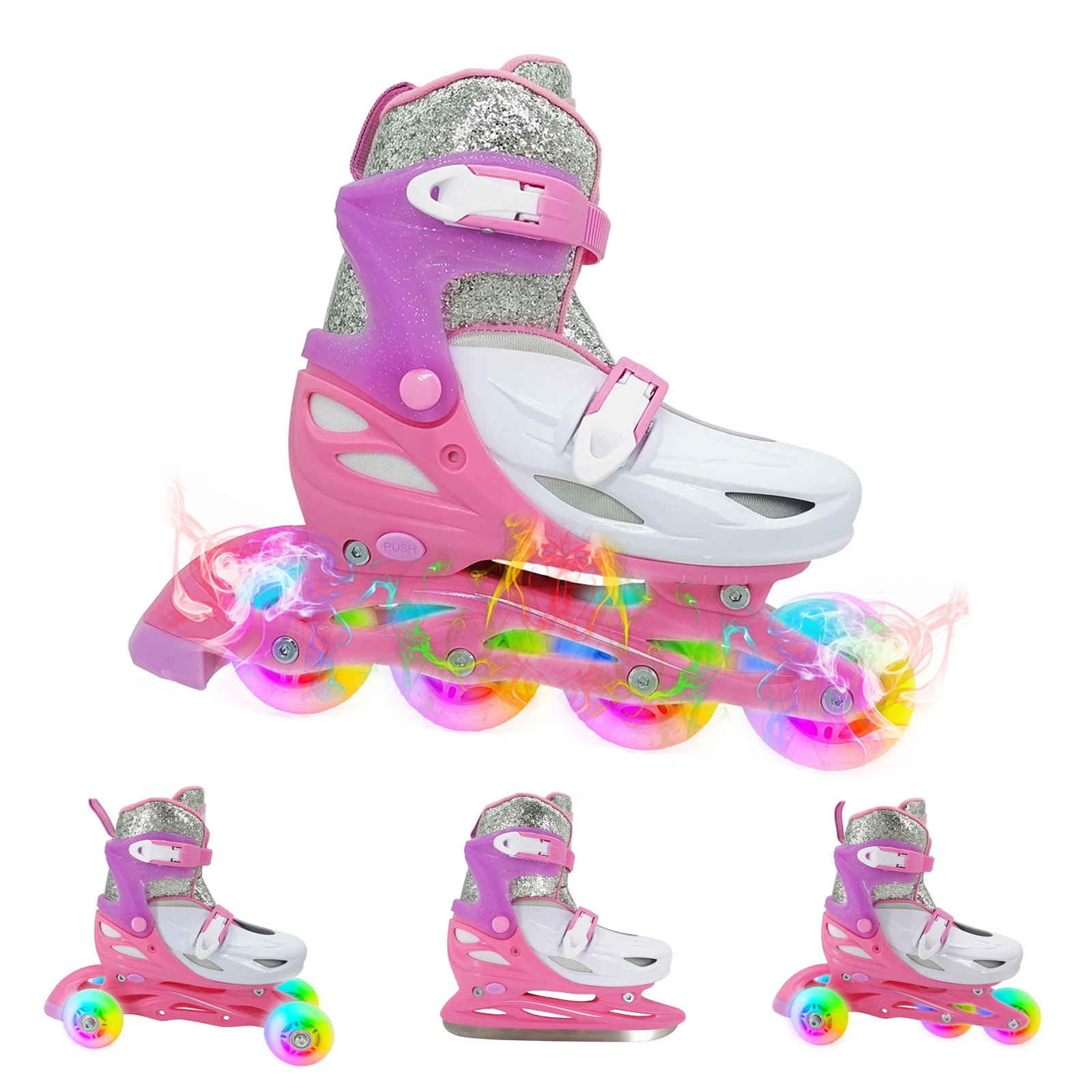 Kids 4 in 1 Roller Skates - Image 2