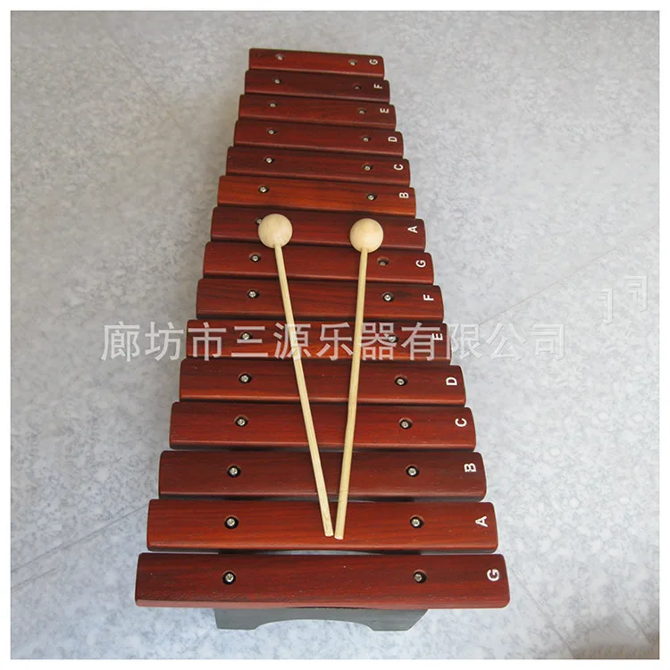 

Early Education 15 Tone Xylophone Orff Children'S Educational Teaching Aids Maple Music Teaching Hand qiao da qin