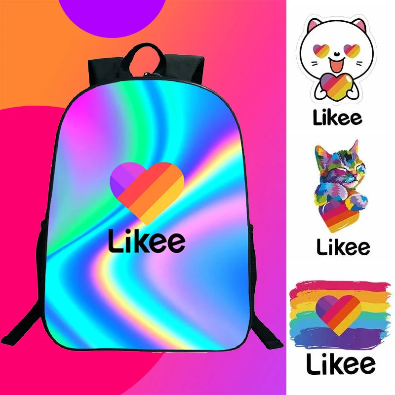 

LIKEE Color Printing Backpack for Student Bookbag High capacity Gradient SeriesLaptop Bags School Bags for Teenage Likee bag