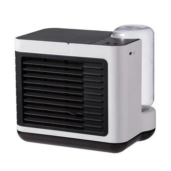

Personal Space Air Conditioner Fan USB Air Cooler Fan-2000MAh, Humidifier, Desktop Cooling Fan with Night Light