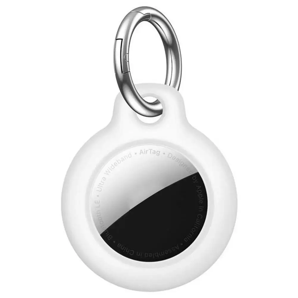 For Airtags PC Mini Protective Cover Tracker Keychain Holder Case GPS Tracker Anti-lost Keychain Bluetooth Key Finder Case