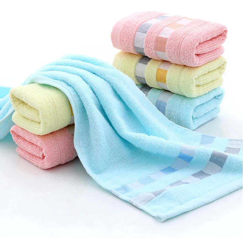 100% Cotton Hand Towels Plaid Hand Towel Face Care Magic Bathroom Sport  Household Non-disposable Towels 34x34cm/34x73cm - AliExpress